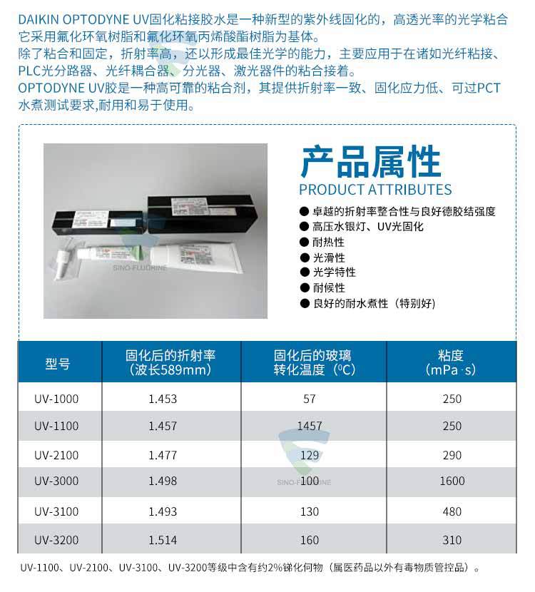 日本大金UV2100光學(xué)膠光纖器件固化劑