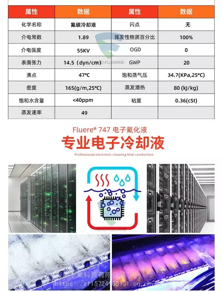 Fluere-747冷卻液產(chǎn)品屬性